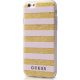 Guess TPU Case Stripes Beige/Goud voor iPhone 6/6S