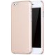X-LEVEL Ultradunne hard case met rubber coating voor iPhone 6s/6 - Goud