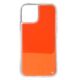 iPhone 11 backcase met lichtgevend bewegend effect - oranje