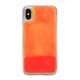 iPhone X/XS backcase met lichtgevend bewegend effect - oranje