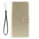 Vintage lederen Wallet Case voor iPhone 12 Pro Max - goud