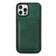 iPhone 12 / iPhone 12 Pro groene back case met magnetische pashouder