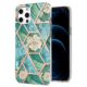 Back cover met bloemen en marmer voor iPhone 12 [Pro]