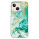 iPhone 14 Plus hoesje met groen marmer