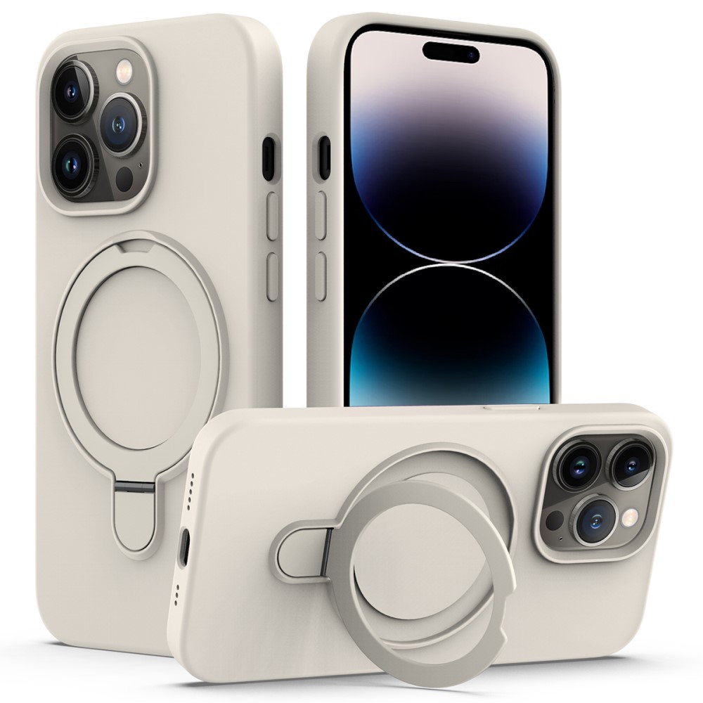 iPhone 14 Pro MagSafe Case met Kickstand beige