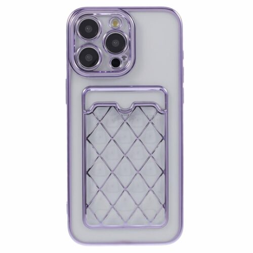 iPhone 14 Pro Max Electroplating Soft TPU iPhone hoesje paars