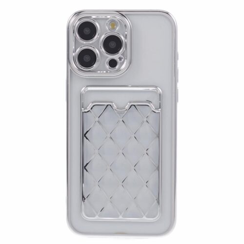 iPhone 14 Pro Max Electroplating Soft TPU iPhone hoesje zilver