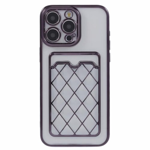 iPhone 14 Pro Max Electroplating Soft TPU iPhone hoesje zwart