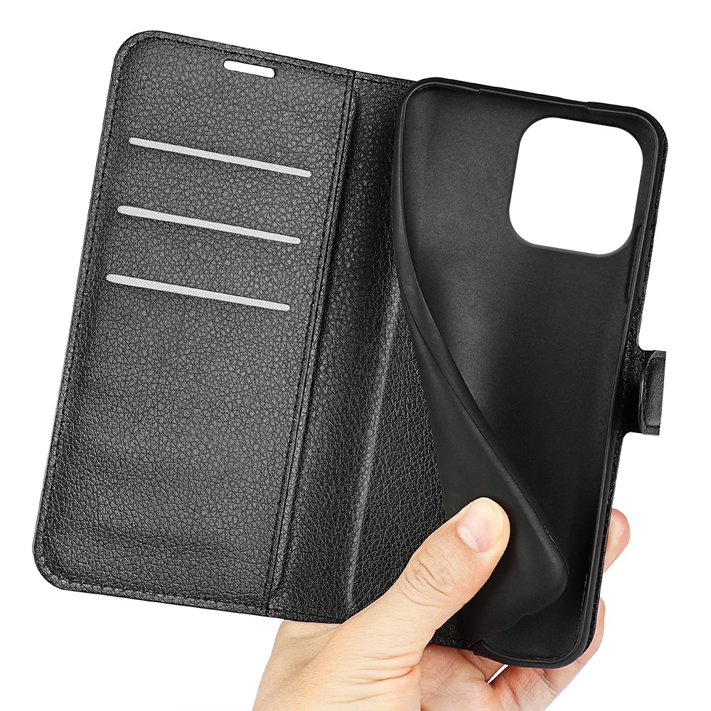 iPhone 16 Pro Wallet Case 7 Binnenkant Zwarte iPhone 16 Pro Wallet Case