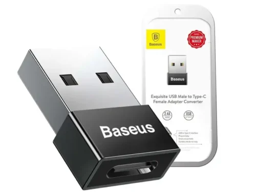 Baseus Mini USB-A naar USB-C Adapter Converter 2.4A